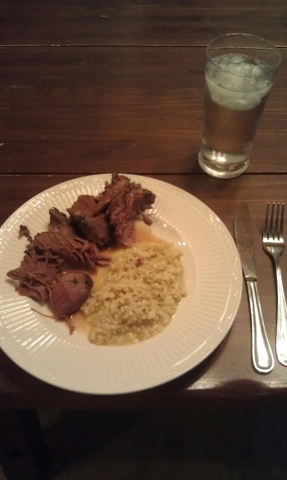 Braised Leg of Lamb with Risotto Braised Leg of Lamb